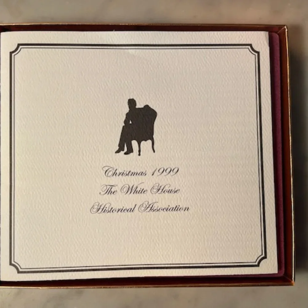 1999 White House Christmas Ornament President Abraham Lincoln's Portrait